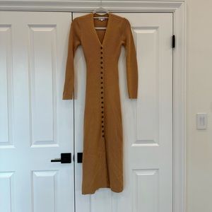 LPA Camel Sweater Dress